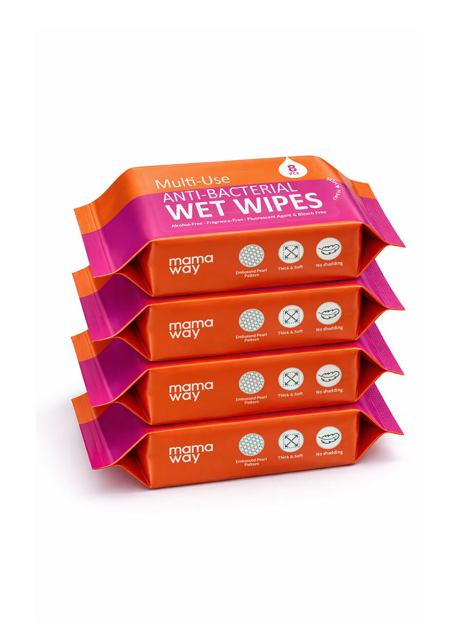 抗菌濕巾-隨身包(8抽×4包)