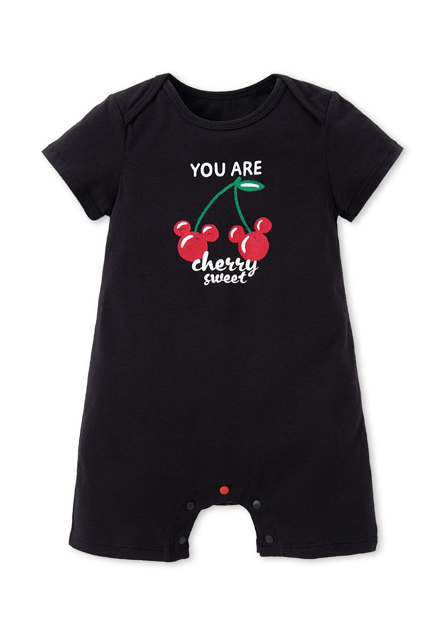 BABY迪士尼Q彈連身包屁衣-櫻桃米奇