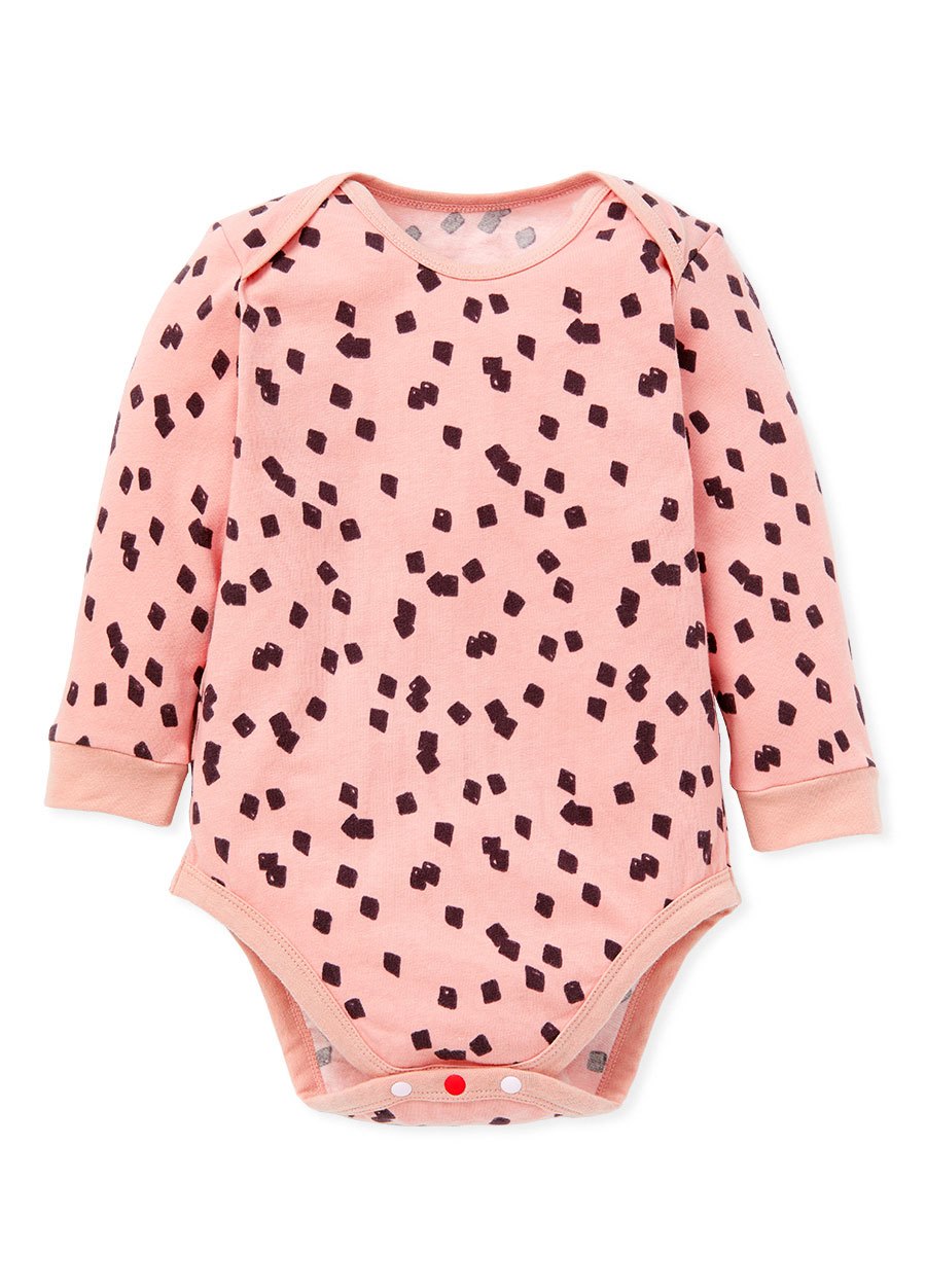 BABY Q彈棉質長袖包屁衣(2入)-仙草