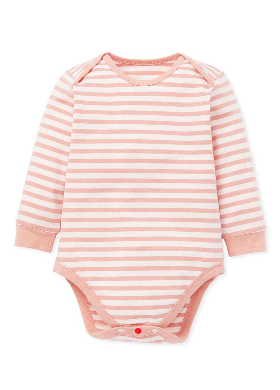 BABY Q彈棉質長袖包屁衣(2入)-仙草