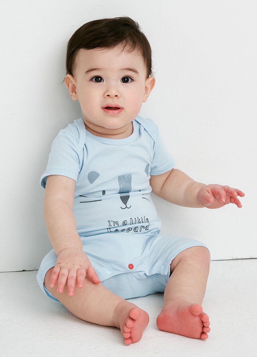 BABY Q彈連身包屁衣-Q豹