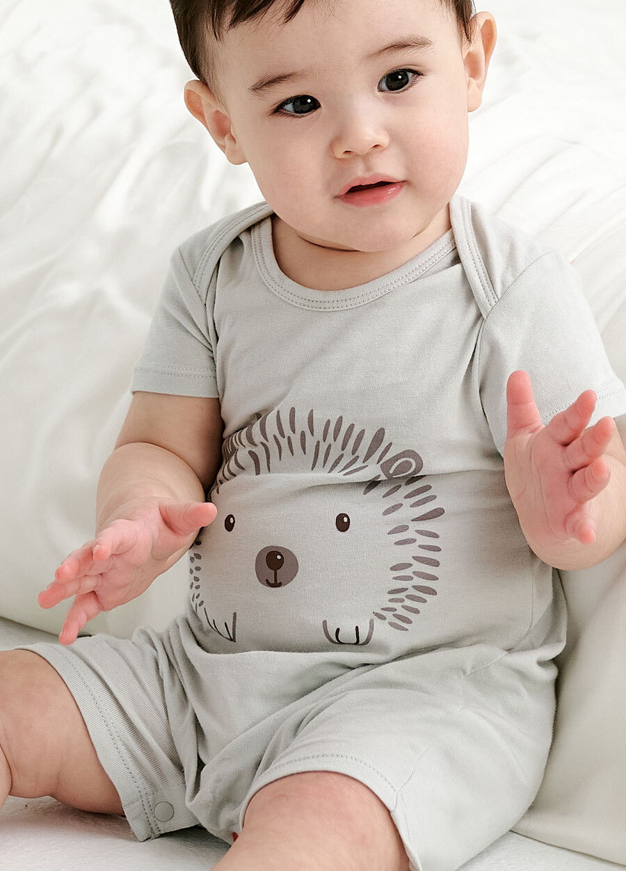 BABY Q彈連身包屁衣-刺蝟