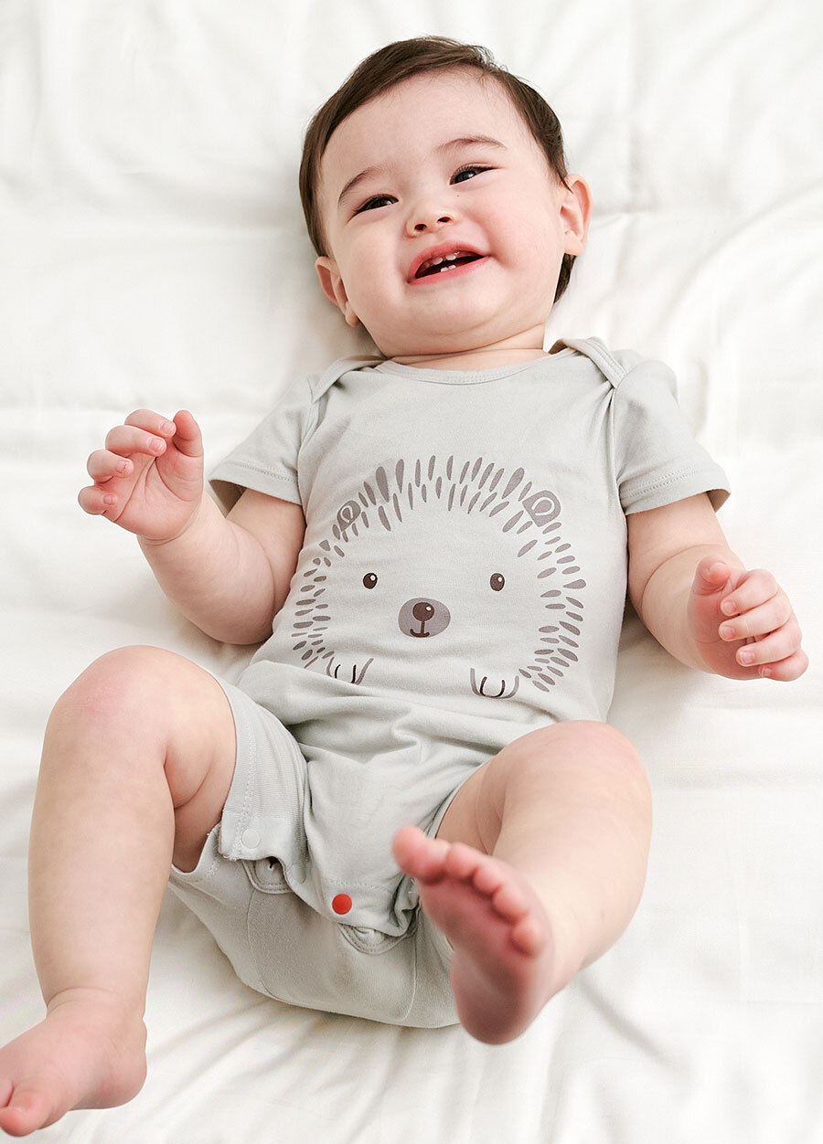 BABY Q彈連身包屁衣-刺蝟