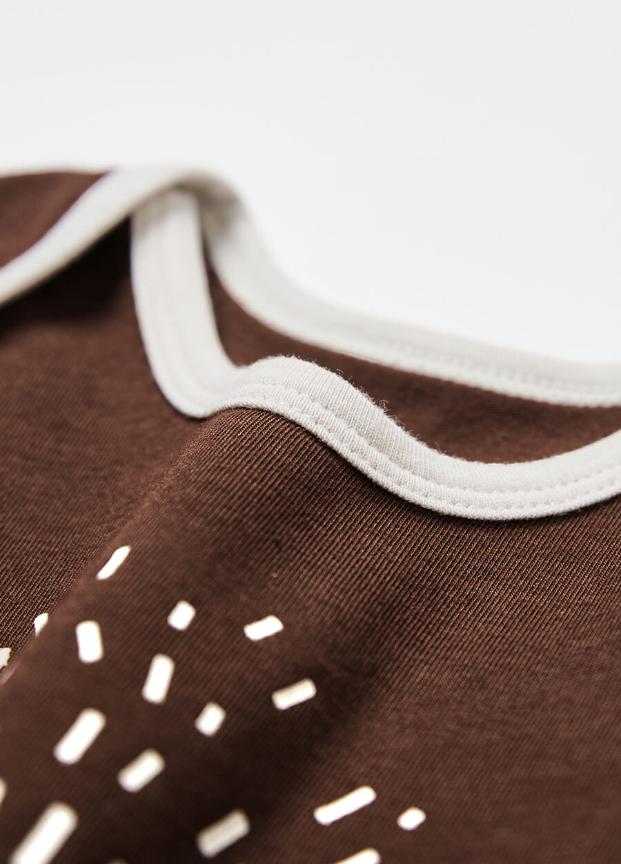 BABY Q彈棉質無袖包屁衣-北極熊