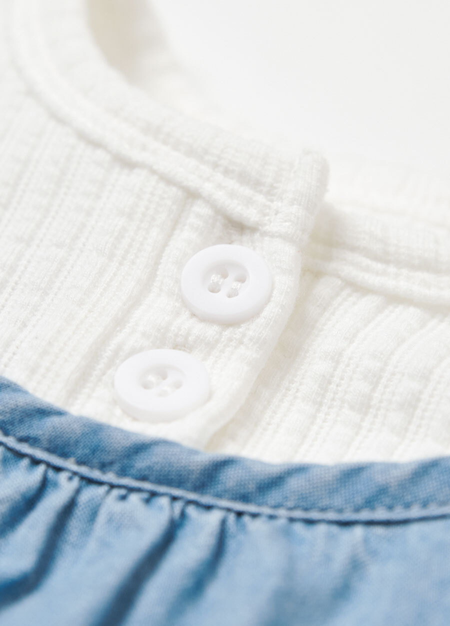 BABY假兩件吊帶包屁洋裝