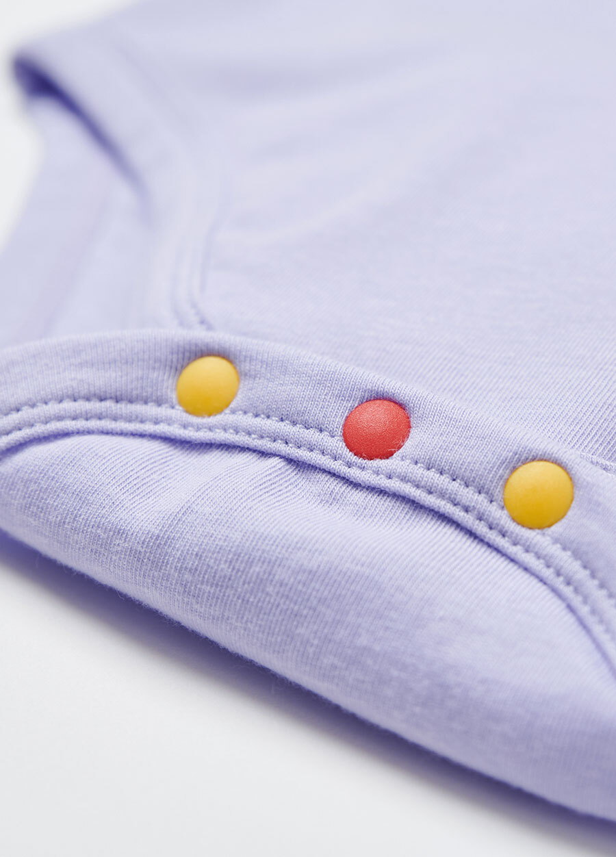 BABY迪士尼Q彈棉質包屁衣-蛋黃米奇