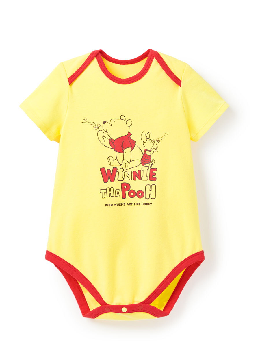 BABY迪士尼Q彈棉質包屁衣-維尼與小豬