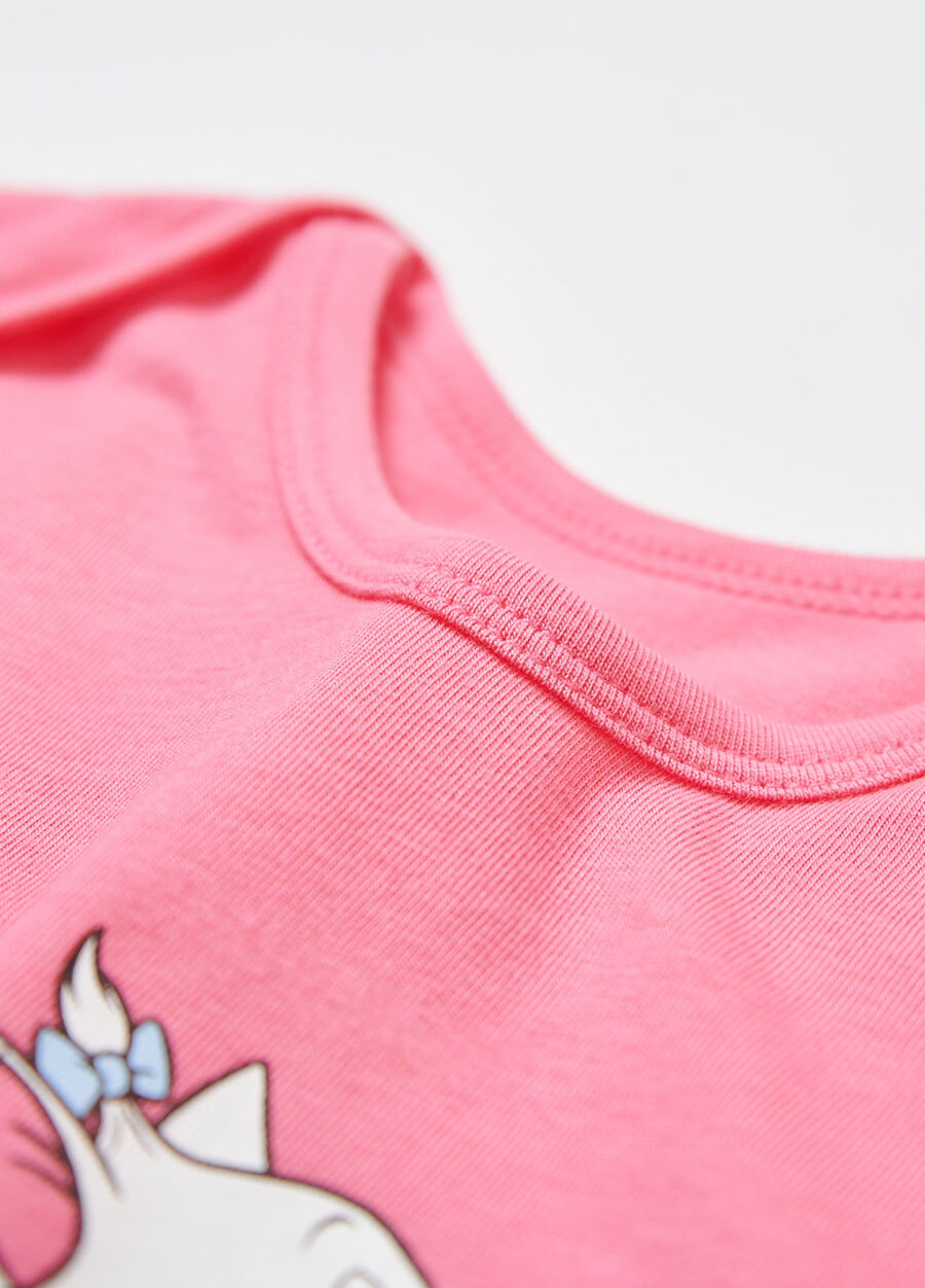 BABY 迪士尼Q彈連身包屁衣-優雅瑪麗貓