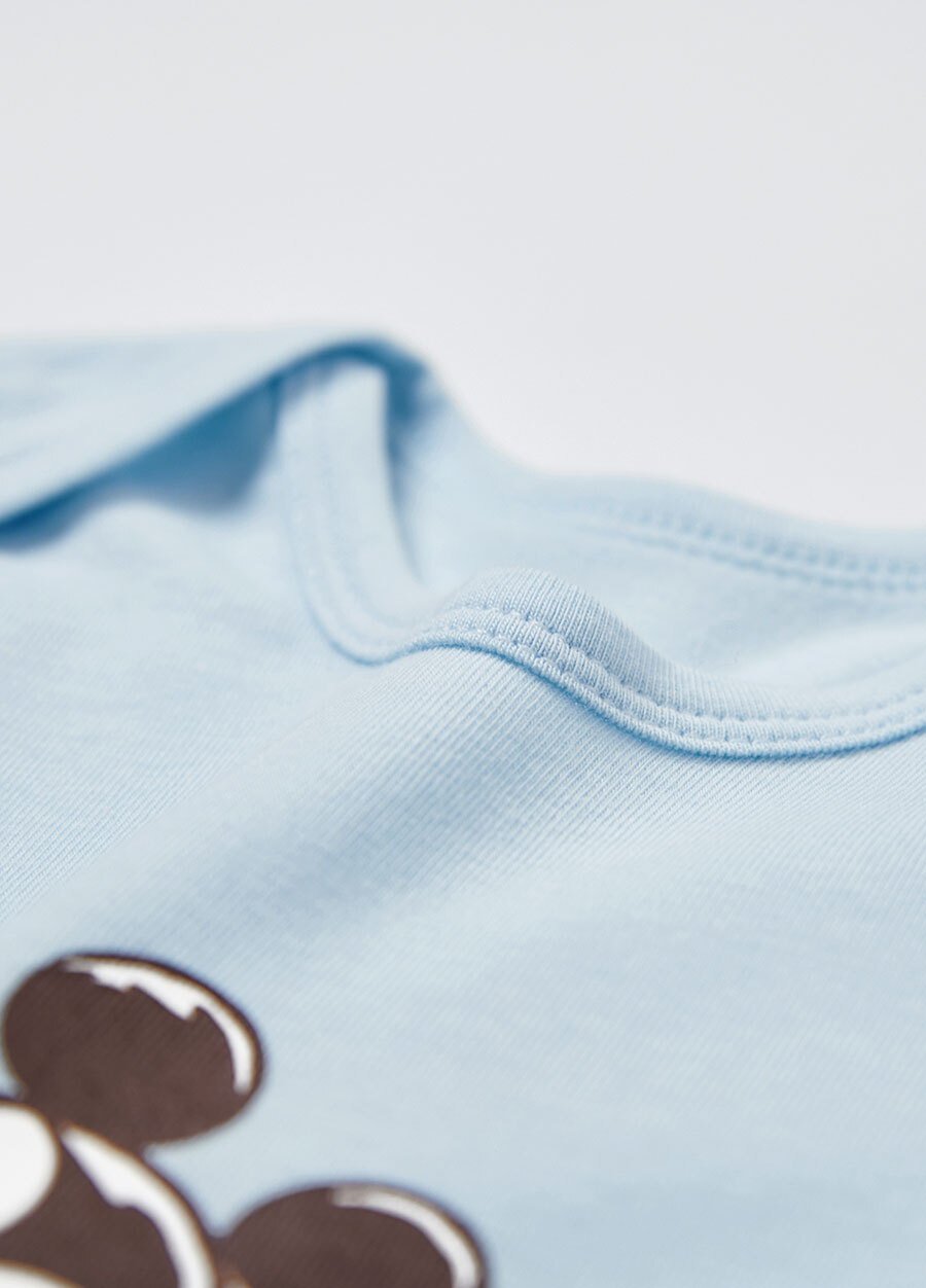 BABY 迪士尼Q彈棉質包屁衣-夏日米奇