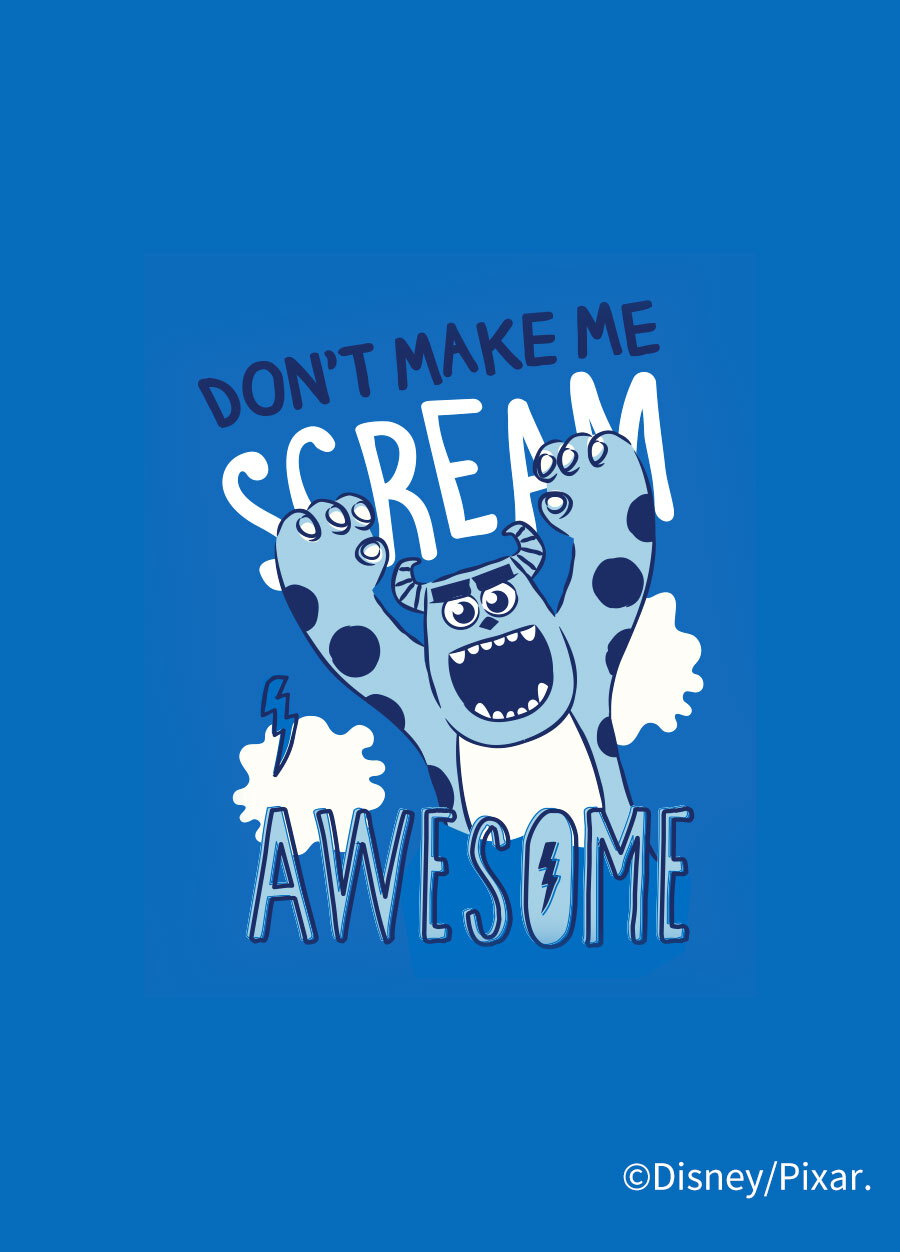 BABY迪士尼Q彈棉質包屁衣-大頭毛怪