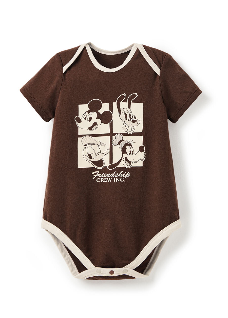 BABY迪士尼Q彈棉質包屁衣-米奇與好朋友