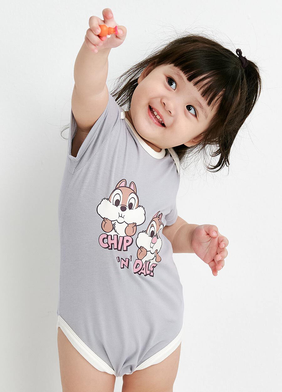 BABY 迪士尼棉質包屁衣-奇奇與蒂蒂