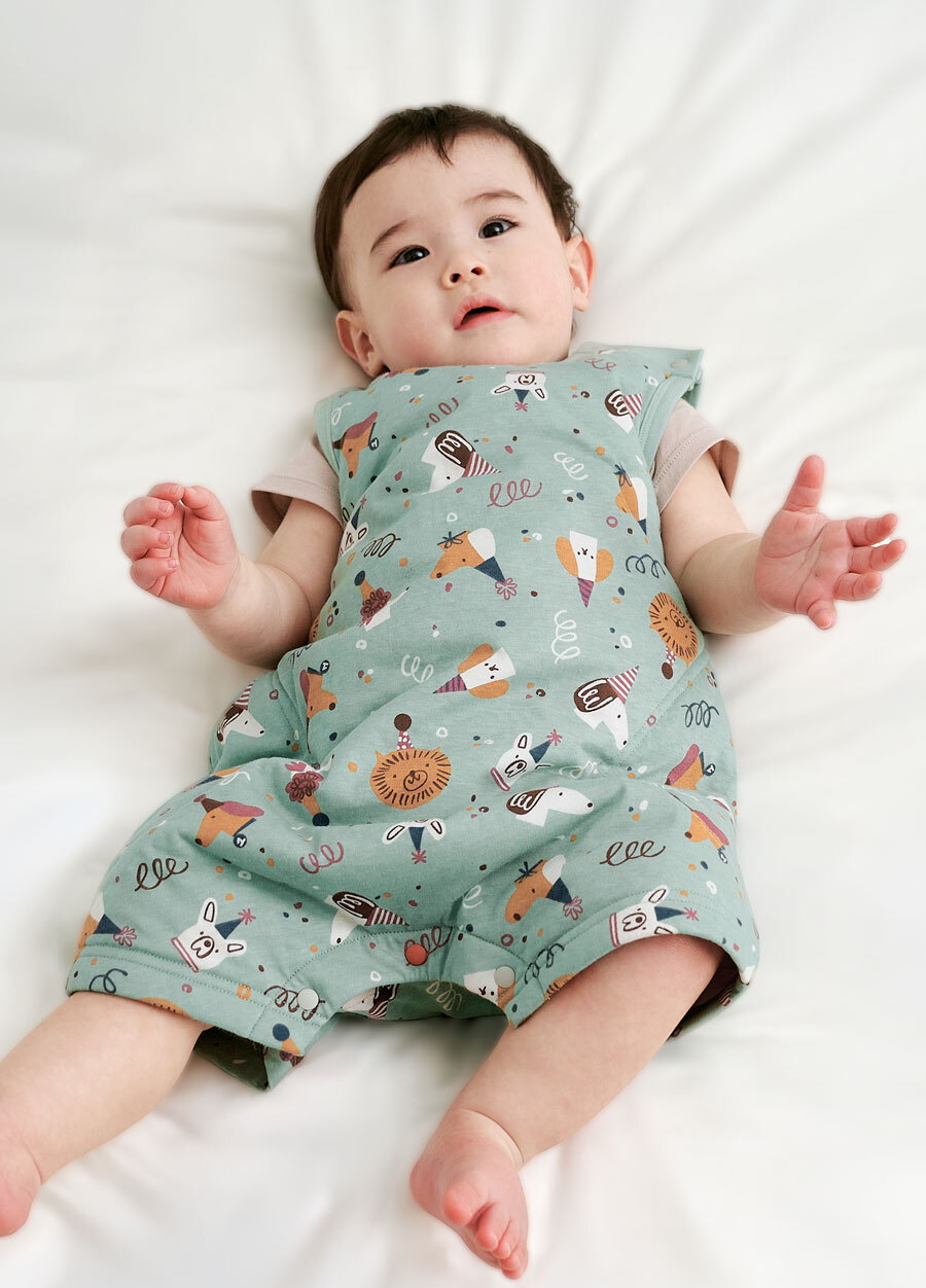 抗菌防踢被(薄款)-小狗派對