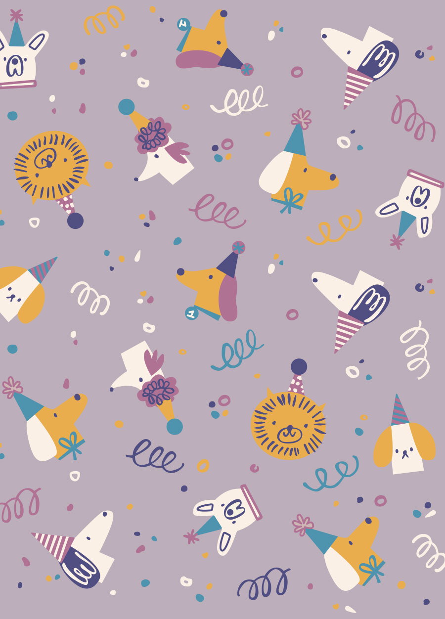 抗菌防踢被(薄款)-小狗派對