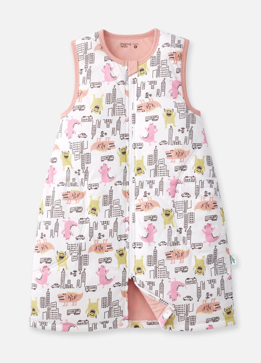 抗菌防踢被(薄款3Y)拉鍊款-怪獸大戰