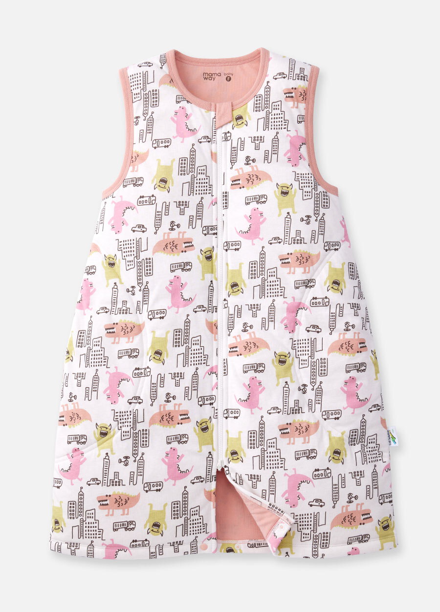 抗菌防踢被(薄款3Y)拉鍊款-怪獸大戰