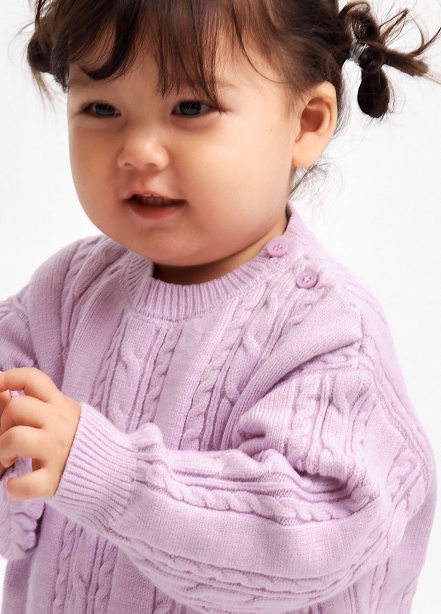 BABY麻花針織毛衣
