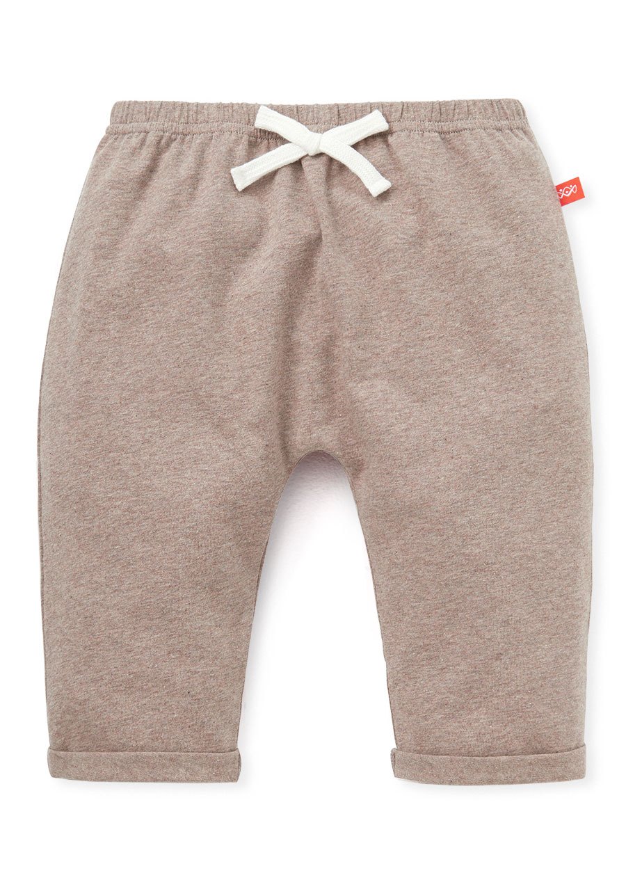 嬰幼兒 Q彈棉質反摺長褲-素色 / 星星