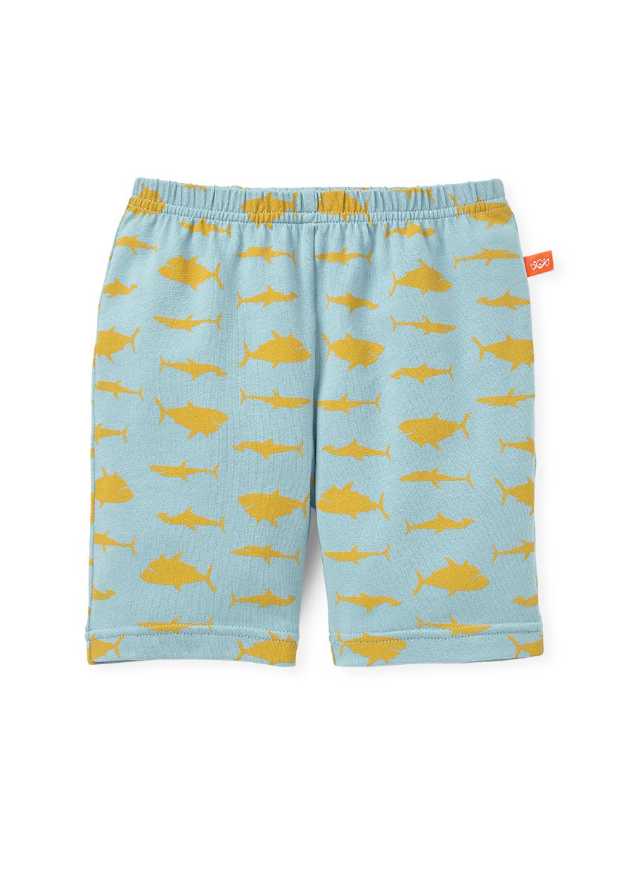 嬰幼兒Q彈棉質五分內搭褲-素色 / 星星 /鯊魚