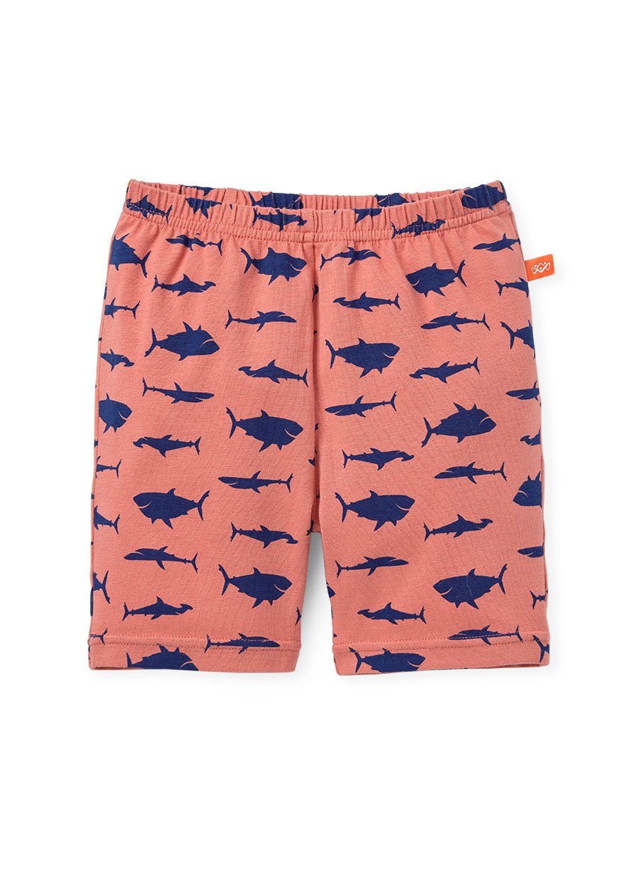 嬰幼兒Q彈棉質五分內搭褲-素色 / 星星 /鯊魚