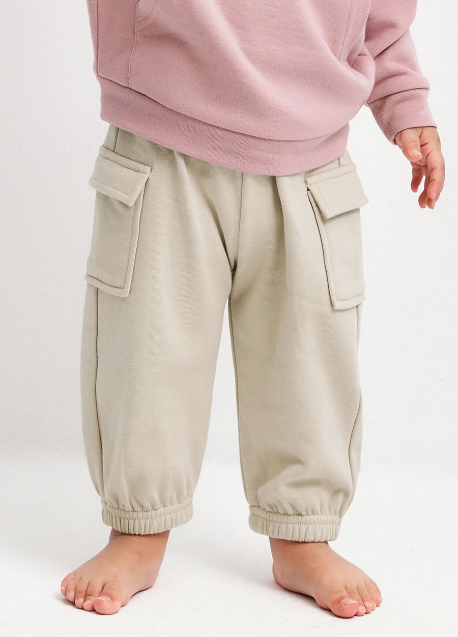 BABY棉質工作束口褲