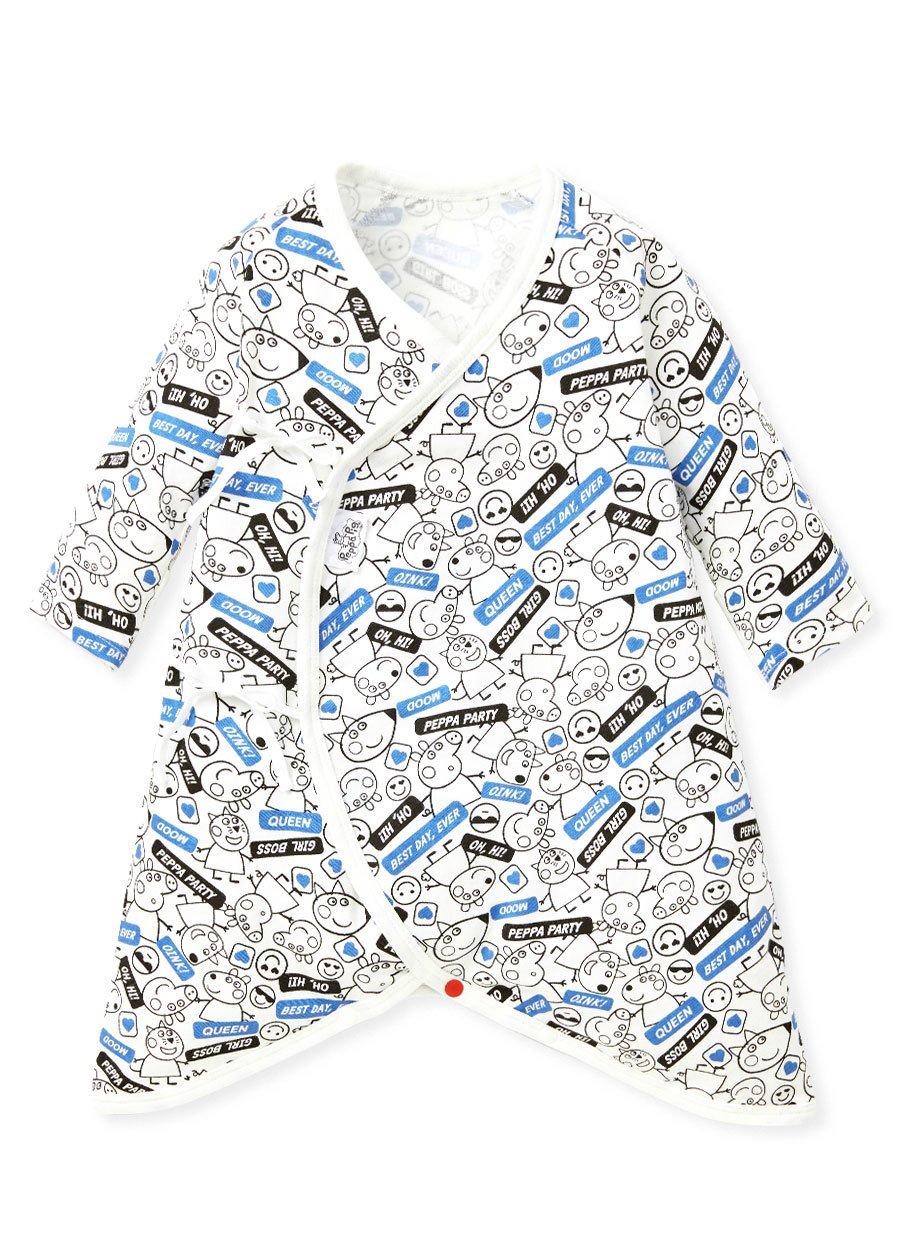 新生兒Q彈棉質蝴蝶衣(2入)-標籤佩佩豬