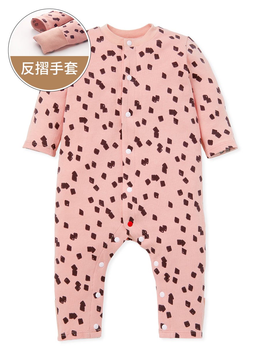 新生兒長袖連身衣-仙草