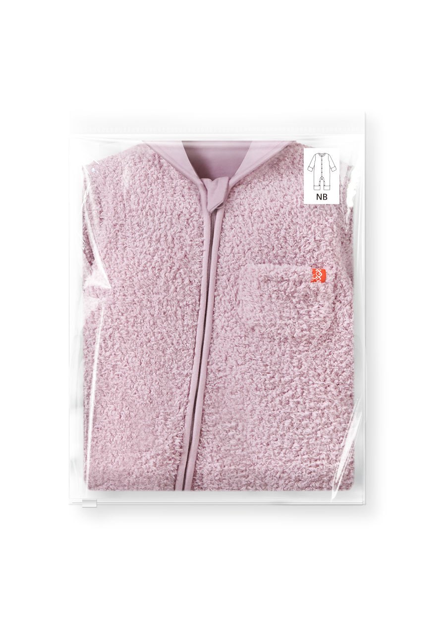 新生兒造型絨毛拉鍊長袖連身衣