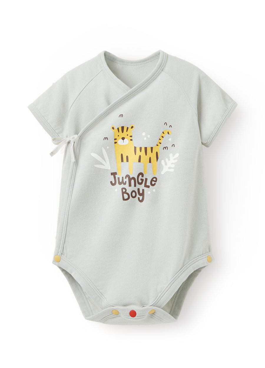 新生兒Q彈棉質包屁衣-老虎