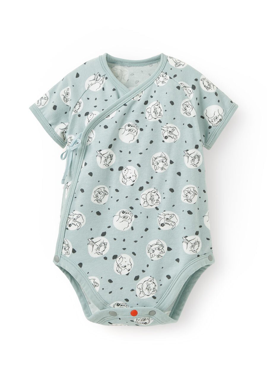 新生兒迪士尼Q彈棉質包屁衣-點點貓狗