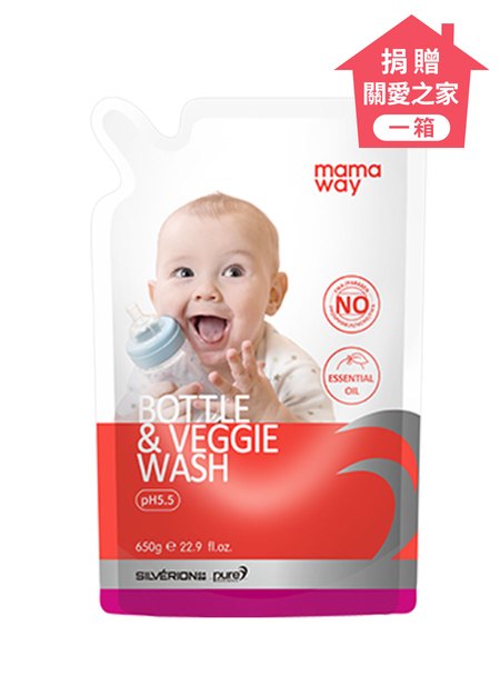 捐贈關愛之家-奶瓶蔬果洗潔精(650g補充包)12包