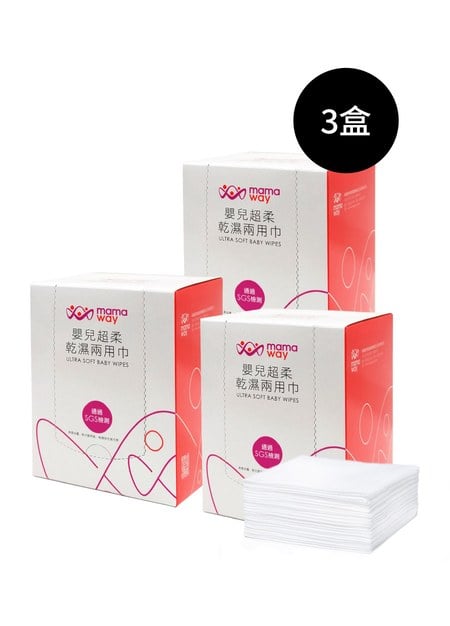 嬰兒超柔乾濕兩用巾 ( 80片 X 3盒 )