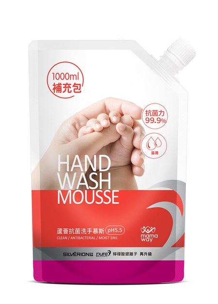 蘆薈抗菌洗手慕斯(1000ml補充包)