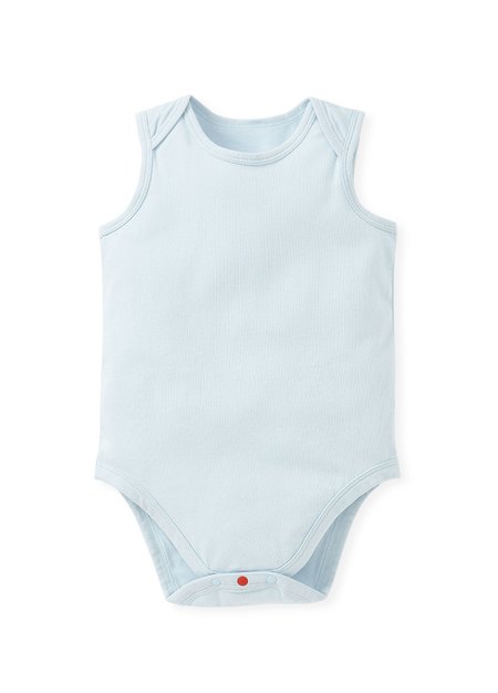 BABY Q彈棉質無袖包屁衣(2入)-幾何三角