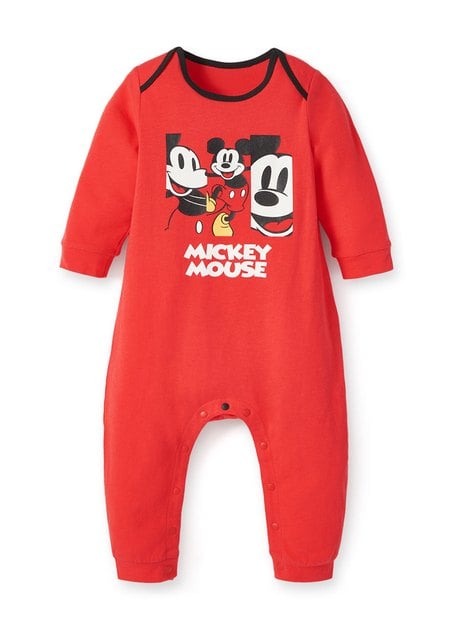 BABY迪士尼長袖連身衣-米奇