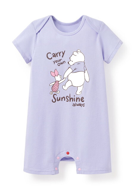 BABY 迪士尼Q彈連身包屁衣-維尼