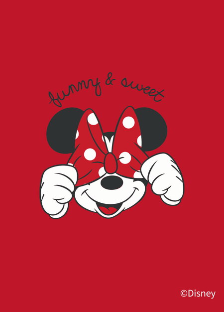 BABY迪士尼Q彈棉質包屁衣-遮眼米妮