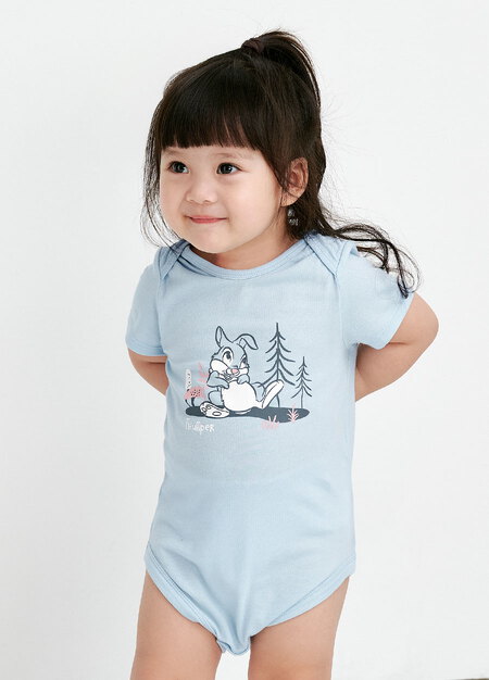 BABY迪士尼Q彈棉質包屁衣-桑普兔