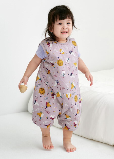 抗菌防踢被(薄款)-小狗派對