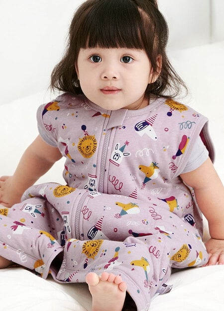 抗菌防踢被(薄款)-小狗派對