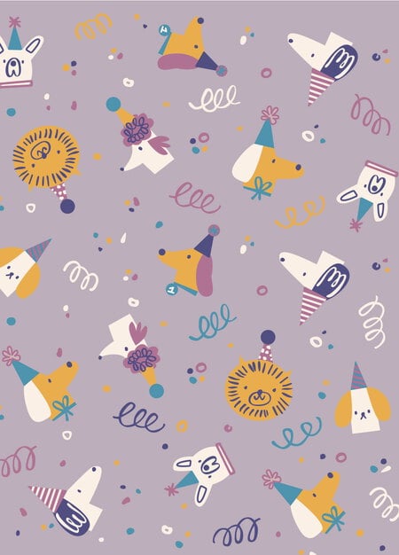 抗菌防踢被(薄款)-小狗派對