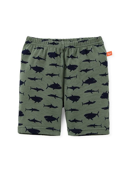 嬰幼兒Q彈棉質五分內搭褲-素色 / 星星 /鯊魚