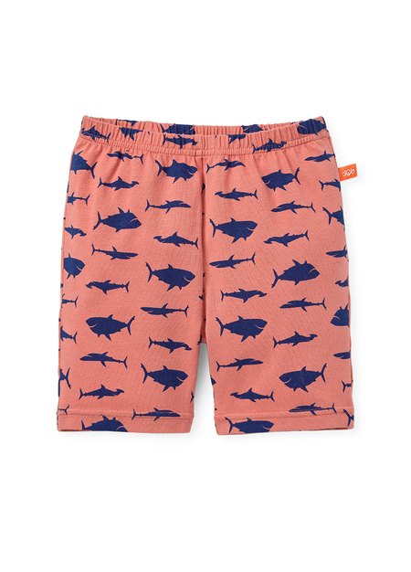 嬰幼兒Q彈棉質五分內搭褲-素色 / 星星 /鯊魚