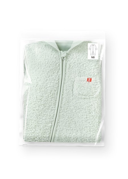 新生兒造型絨毛拉鍊長袖連身衣