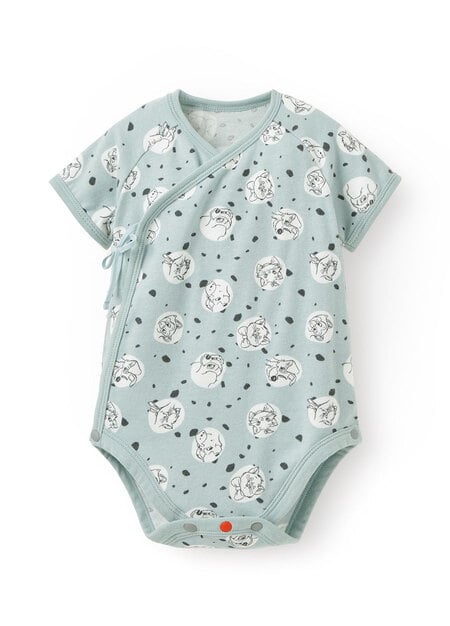 新生兒迪士尼Q彈棉質包屁衣-點點貓狗