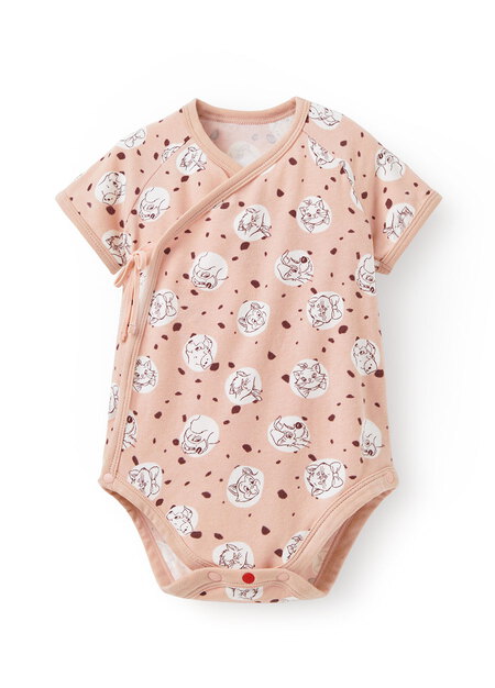 新生兒迪士尼Q彈棉質包屁衣-點點貓狗