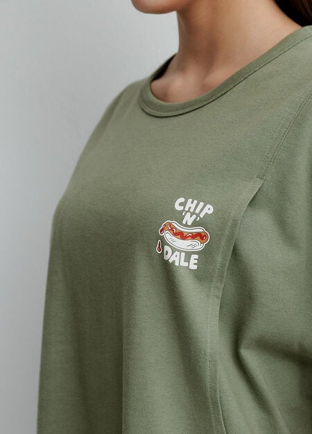 迪士尼奇奇&蒂蒂孕哺洋裝