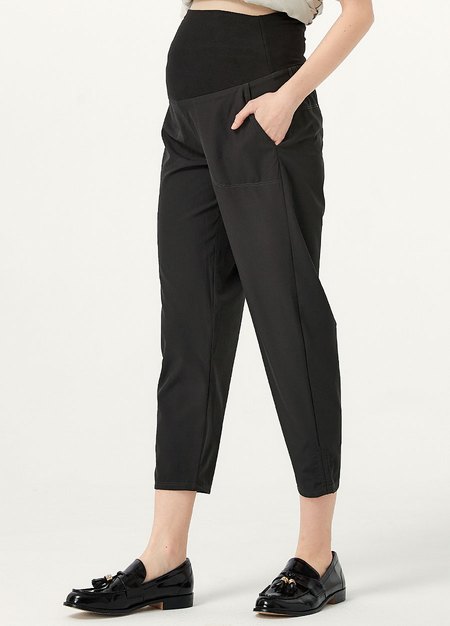 輕便窄管休閒孕婦褲