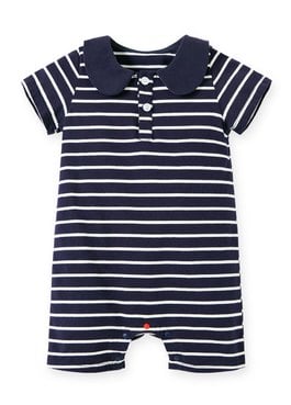 BABY翻領連身包屁衣