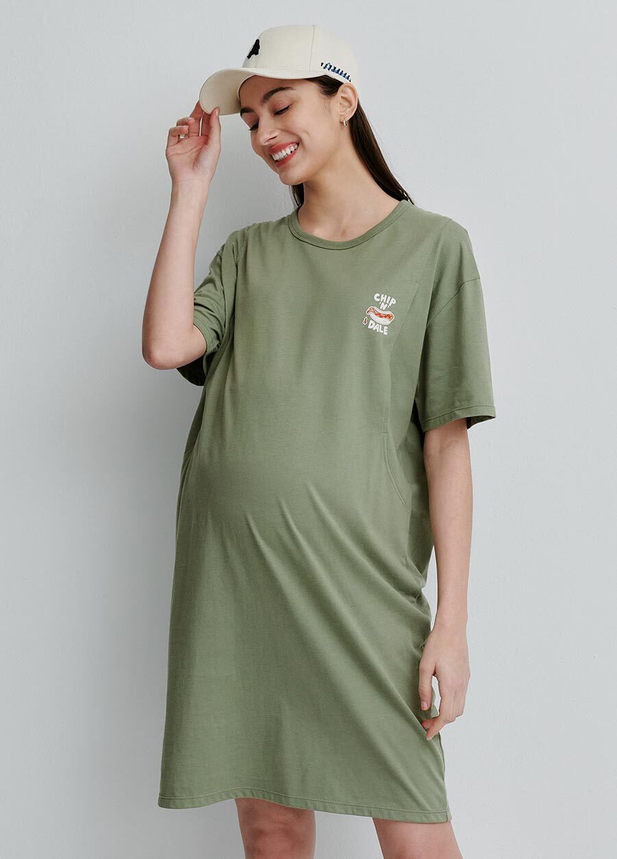 迪士尼奇奇&蒂蒂孕哺洋裝